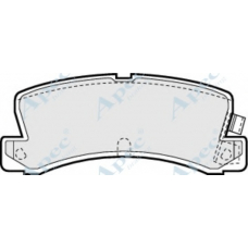 PAD580 APEC Комплект тормозных колодок, дисковый тормоз