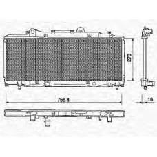 350213159000 MAGNETI MARELLI Радиатор, охлаждение двигателя