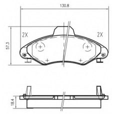 K603000 Vema Комплект тормозных колодок, дисковый тормоз