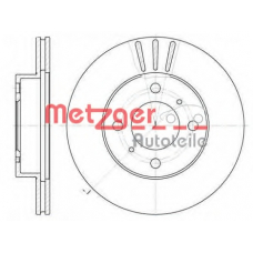 6557.10 METZGER Тормозной диск