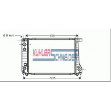 1416001 KUHLER SCHNEIDER Радиатор, охлаждение двигател