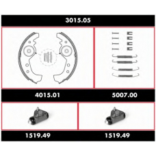 3015.05 ROADHOUSE Комплект тормозов, барабанный тормозной механизм