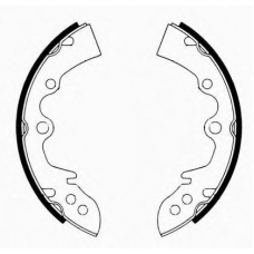 J GF-302AF JAPANPARTS Комплект тормозных колодок