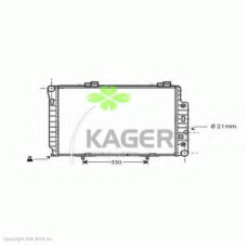 31-0612 KAGER Радиатор, охлаждение двигателя