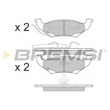 BP3223 BREMSI Комплект тормозных колодок, дисковый тормоз