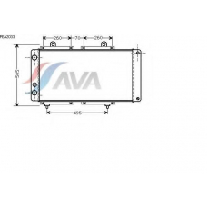 PEA2033 AVA Радиатор, охлаждение двигателя