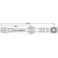 FBH6724 FIRST LINE Тормозной шланг