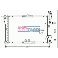 5300491 KUHLER SCHNEIDER Радиатор, охлаждение двигател