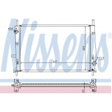 62104 NISSENS Радиатор, охлаждение двигателя