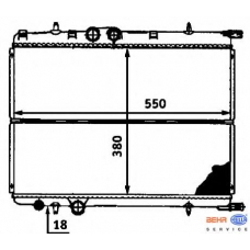 8MK 376 718-171 HELLA Радиатор, охлаждение двигателя