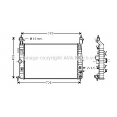 OL2582 AVA Радиатор, охлаждение двигателя