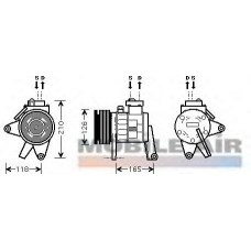 0700K065 VAN WEZEL Компрессор, кондиционер