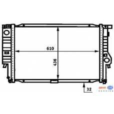 8MK 376 713-201 HELLA Радиатор, охлаждение двигателя