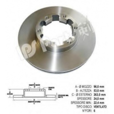 IBT-1190 IPS Parts Тормозной диск