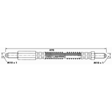 FBH6393 FIRST LINE Тормозной шланг