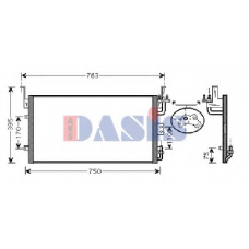 562006N AKS DASIS Конденсатор, кондиционер