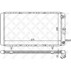 10-25233-SX STELLOX Радиатор, охлаждение двигателя