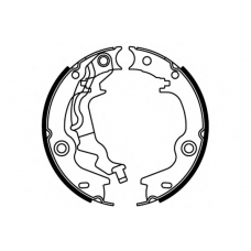 09-0693 E.T.F. Комплект тормозных колодок; Комплект тормозных кол