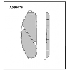 ADB0476 Allied Nippon Тормозные колодки