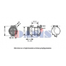 851813N AKS DASIS Компрессор, кондиционер