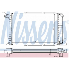 62080A NISSENS Радиатор, охлаждение двигателя