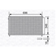 350203685000 MAGNETI MARELLI Конденсатор, кондиционер