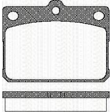 8110 10009 TRISCAN Комплект тормозных колодок, дисковый тормоз
