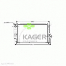 31-0127 KAGER Радиатор, охлаждение двигателя