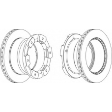 FCR332A FERODO Тормозной диск
