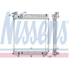 62632 NISSENS Радиатор, охлаждение двигателя