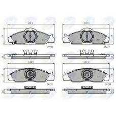 CBP31746 COMLINE Комплект тормозных колодок, дисковый тормоз