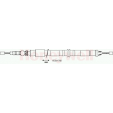 433176B BENDIX Трос, стояночная тормозная система