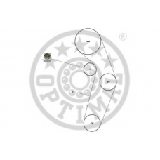 SK-1677 OPTIMAL Комплект ремня ГРМ