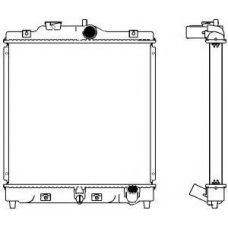 2212-1004 SAKURA  Automotive Радиатор, охлаждение двигателя