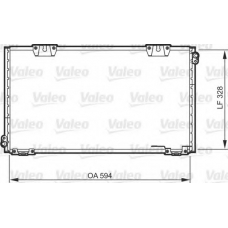 818104 VALEO Конденсатор, кондиционер