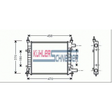 1812801 KUHLER SCHNEIDER Радиатор, охлаждение двигател