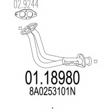 01.18980 MTS Труба выхлопного газа