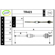 TR423 SERA Приводной вал