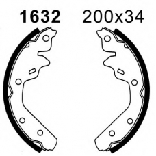 01632 BSF Комплект тормозных колодок