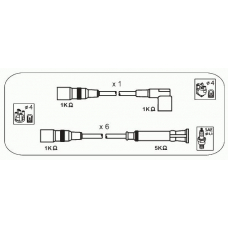 HR11 JANMOR Комплект проводов зажигания