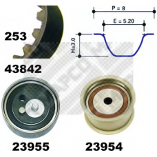 23842 MAPCO Комплект ремня ГРМ