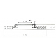 BDC4585 QH Benelux Тормозной диск