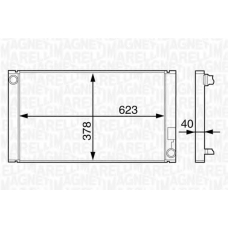 350213859000 MAGNETI MARELLI Радиатор, охлаждение двигателя