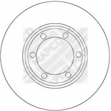 15251 MAPCO Тормозной диск