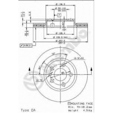 BS 8541 BRECO Тормозной диск