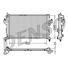 DRM20045 DENSO Радиатор, охлаждение двигателя