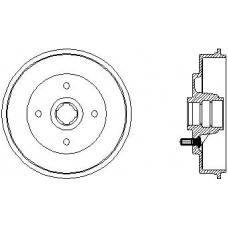 94016600 TEXTAR Тормозной барабан