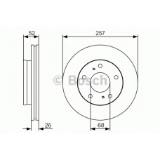 0 986 479 S89 BOSCH Тормозной диск