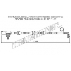 SU.256 TRUSTING Сигнализатор, износ тормозных колодок