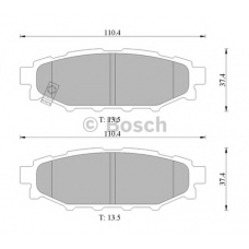 0 986 AB1 474 BOSCH Комплект тормозных колодок, дисковый тормоз